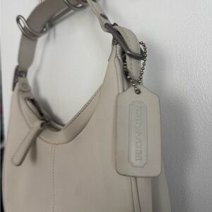 Coach Off-White Leather Hobo Bag